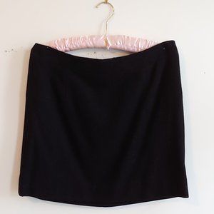 Black Wool J.Crew Mini Skirt